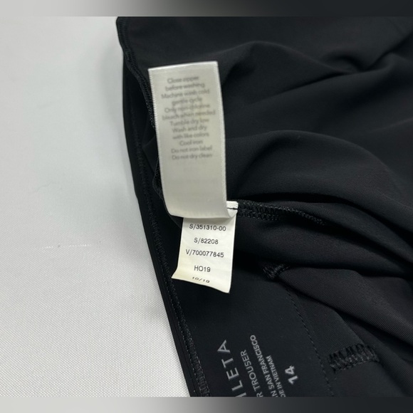 EXC! Athleta "Stellar Trouser" Black Stretch 28" Business Casual Plus Sz 14 Pant - Picture 12 of 12